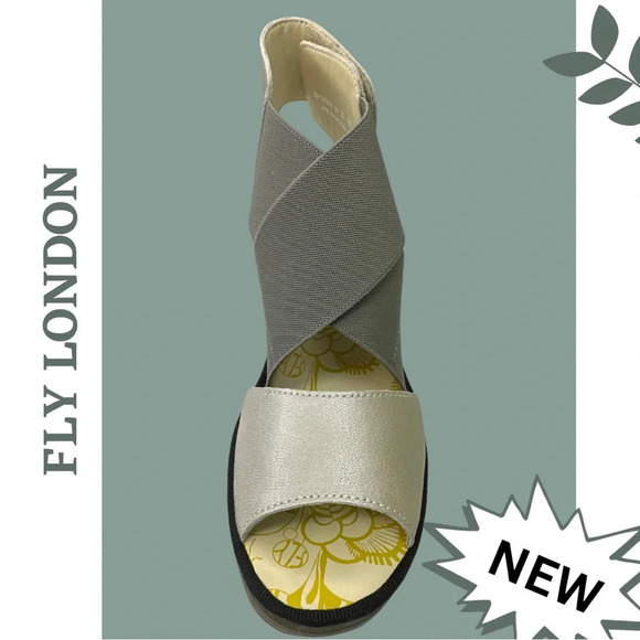 Fly London Yuba Open Toe
Sandal Wedge 385 Borgogna
Silver Size 10 - 10.5 US 41 E - Picture 3 of 7